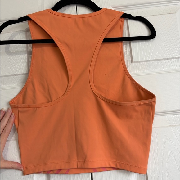 Nike Women's Orange and Pink Crop Top - Picture 2 of 9